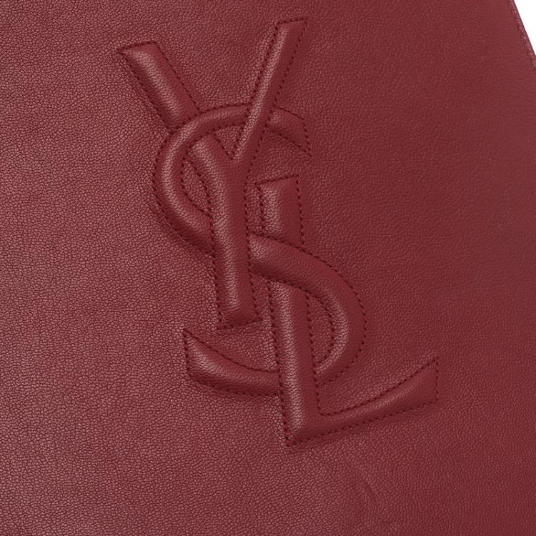 Pre Owned Saint Laurent Paris Red Leather Belle Du Jour iPad Sleeve