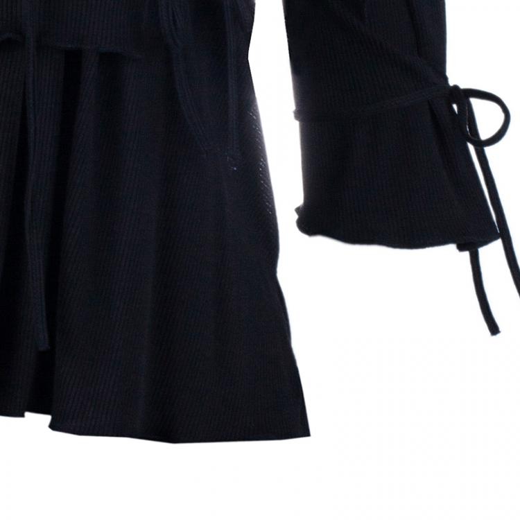 Pre Owned Saint Laurent Paris Black Top Size S