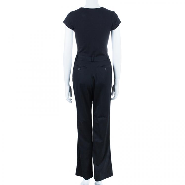 Pre Owned Saint Laurent Paris Black Trousers M