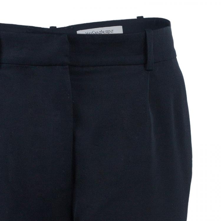 Pre Owned Saint Laurent Paris Black Trousers M
