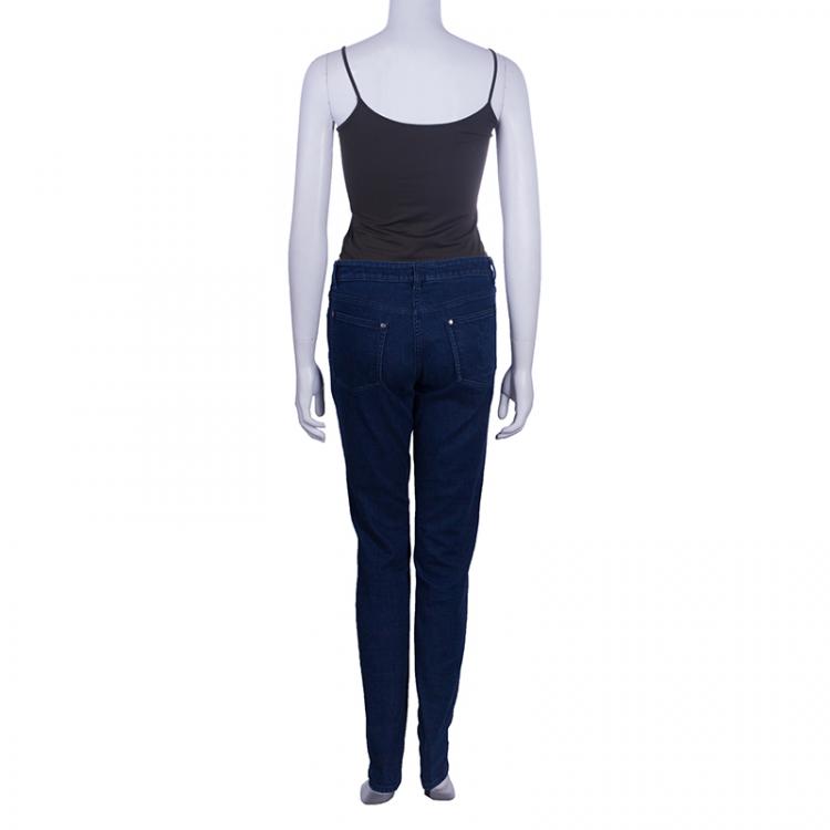 Pre Owned Saint Laurent Paris Blue Denim Skinny Jeans M