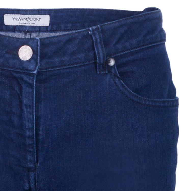 Pre Owned Saint Laurent Paris Blue Denim Skinny Jeans M