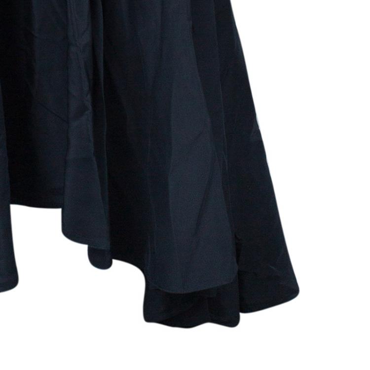 Pre Owned Saint Laurent Paris Rive Gauche Black Chiffon Evening Gown M