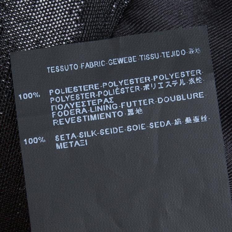 Pre Owned Saint Laurent Paris Shiny Black Lurex Blazer S