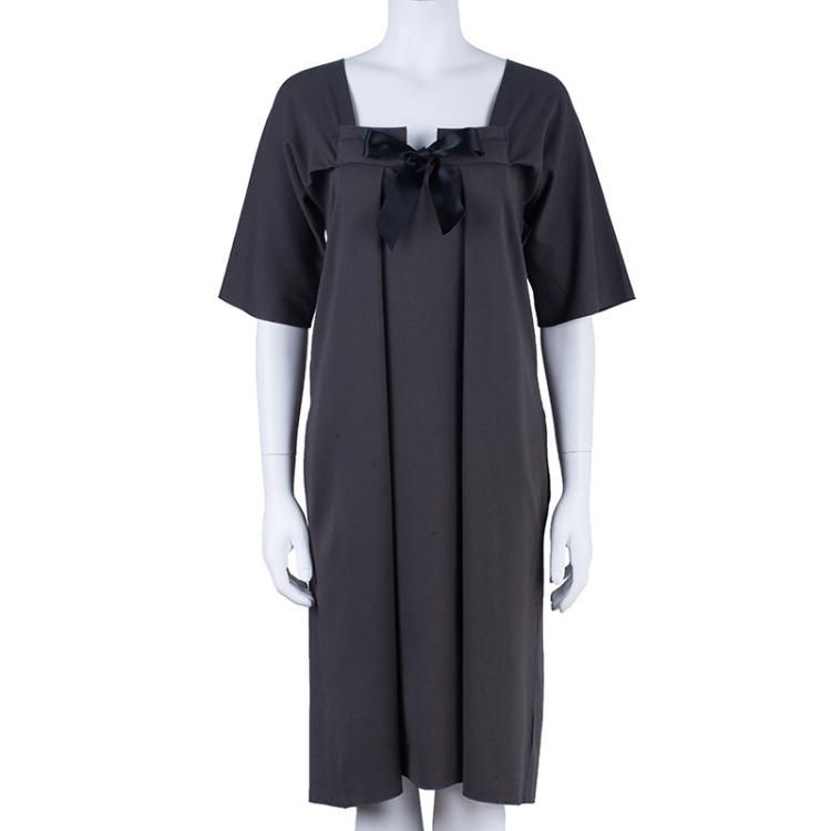 Pre Owned Saint Laurent Paris Grey Dress M