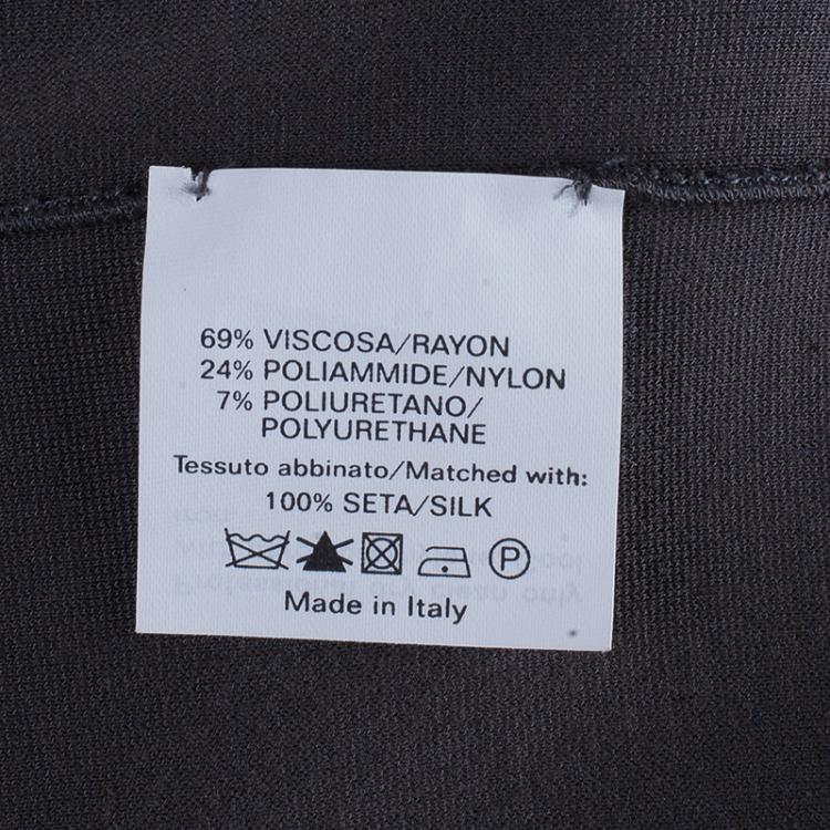 Pre Owned Saint Laurent Paris Grey Dress M