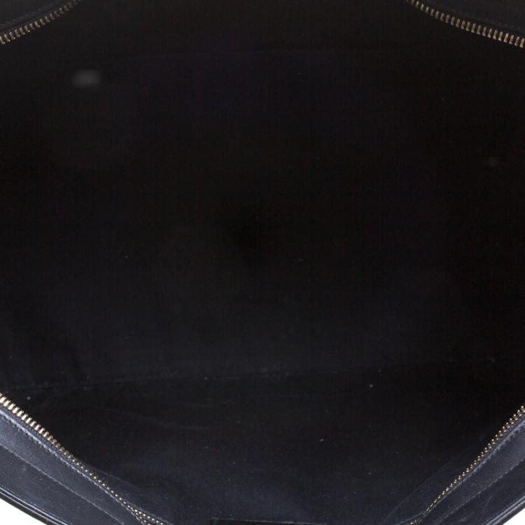 Pre Owned Saint Laurent Paris Black Leather Large Y Cabas Chyc Tote