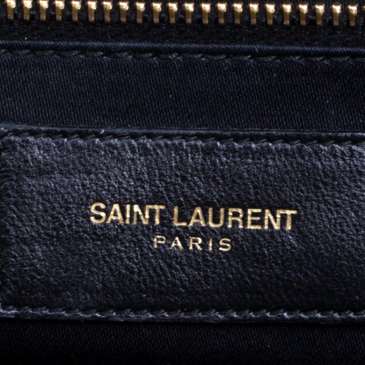 Pre Owned Saint Laurent Paris Black Leather Large Y Cabas Chyc Tote