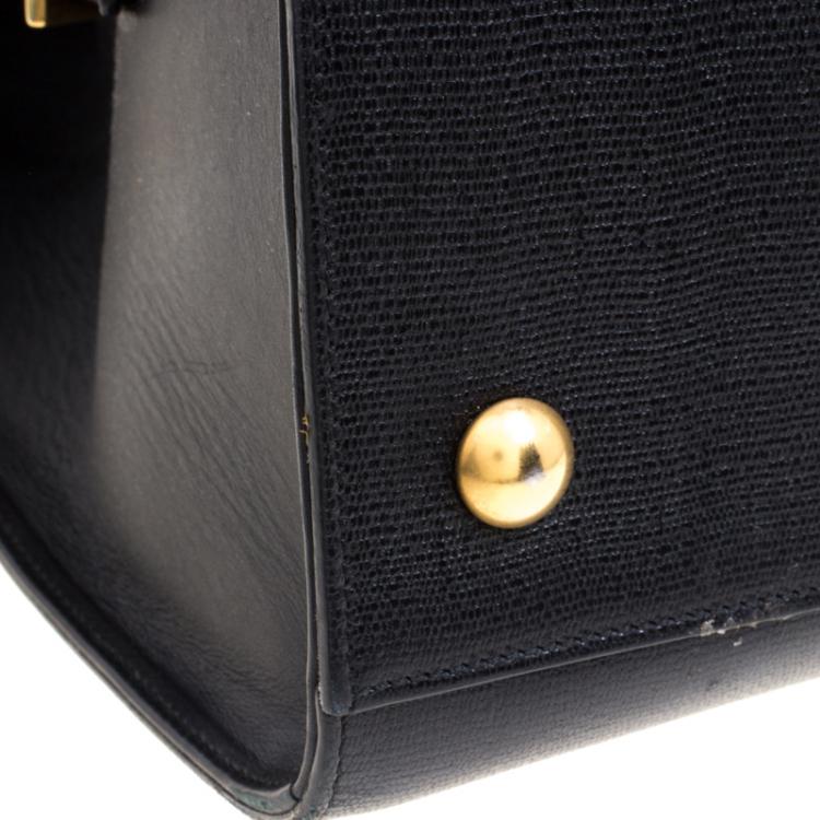 Pre Owned Saint Laurent Paris Black Leather Large Y Cabas Chyc Tote