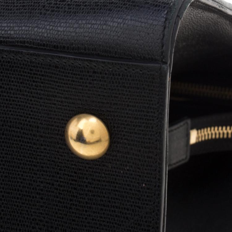 Pre Owned Saint Laurent Paris Black Leather Large Y Cabas Chyc Tote