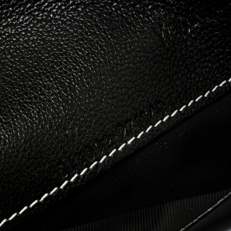 Pre Owned Saint Laurent Paris Black/White Leather Belle De Jour Wallet