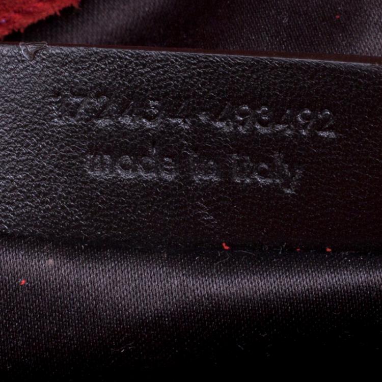 Pre Owned Saint Laurent Paris Red Patent Leather Mini Downtown Tote