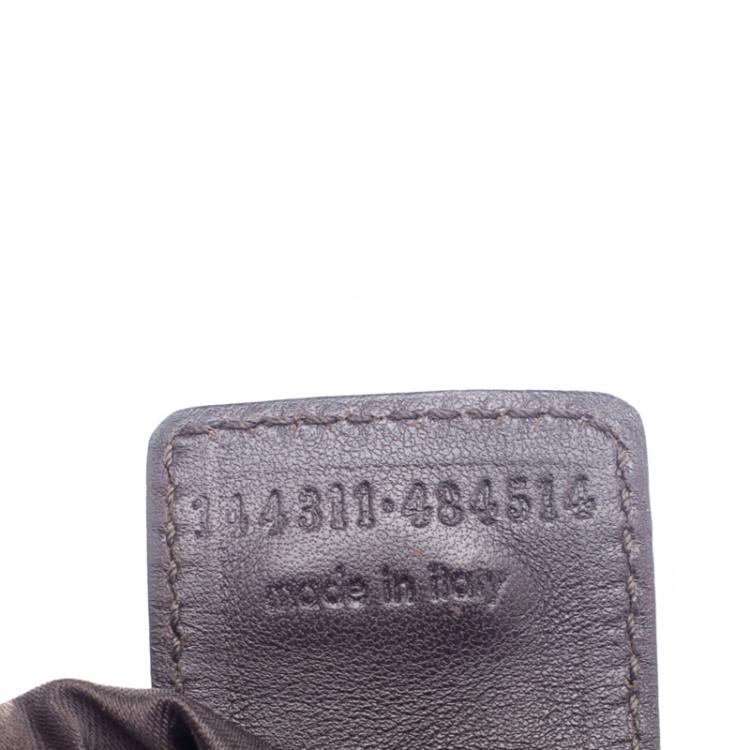 Pre Owned Saint Laurent Paris Green Suede Small Mombasa Hobo