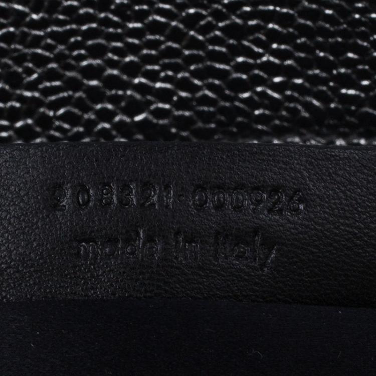 Pre Owned Saint Laurent Paris Metallic Silver Leather Sac 32 Tote