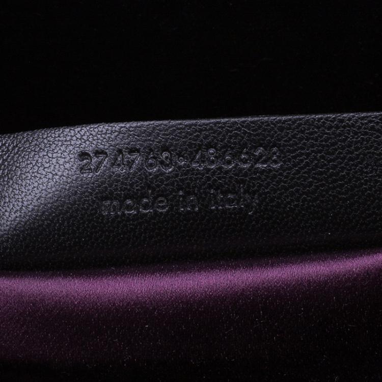 Pre Owned Saint Laurent Paris Purple Leather Medium Cabas Chyc Satchel