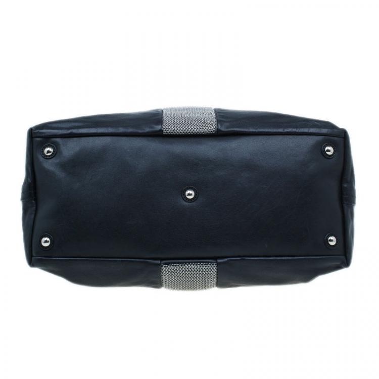 Pre Owned Saint Laurent Paris Black Leather Large Rock Easy Y Bag