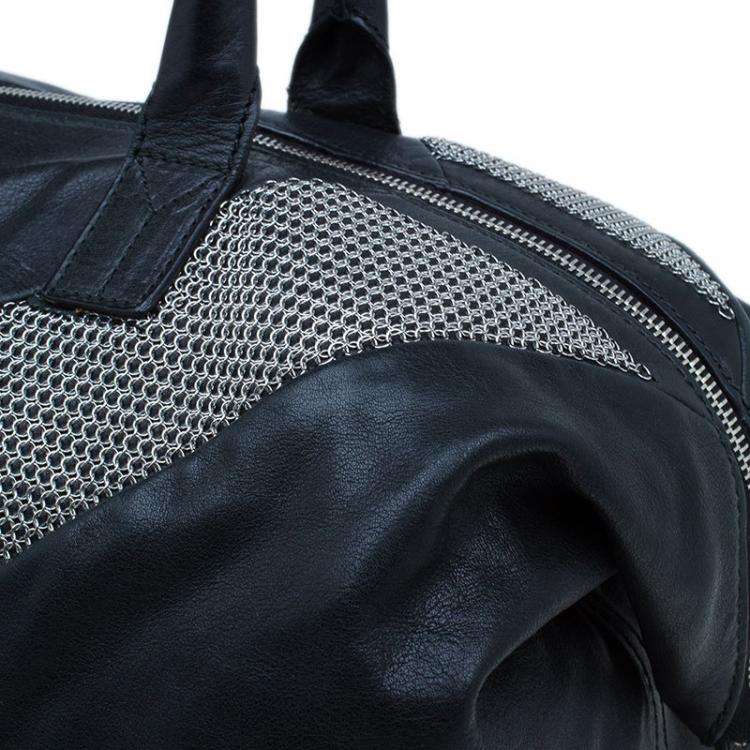 Pre Owned Saint Laurent Paris Black Leather Large Rock Easy Y Bag
