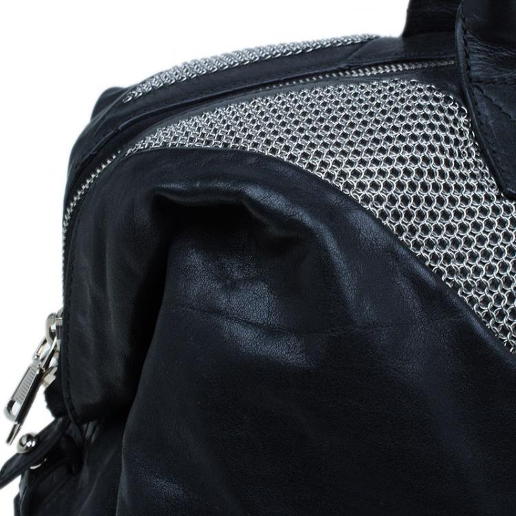 Pre Owned Saint Laurent Paris Black Leather Large Rock Easy Y Bag