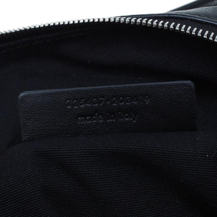 Pre Owned Saint Laurent Paris Black Leather Large Rock Easy Y Bag