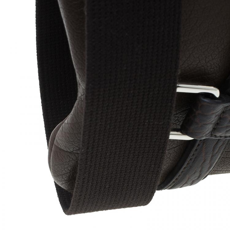 Pre Owned Saint Laurent Paris Brown Leather Small Vavin Messenger Bag