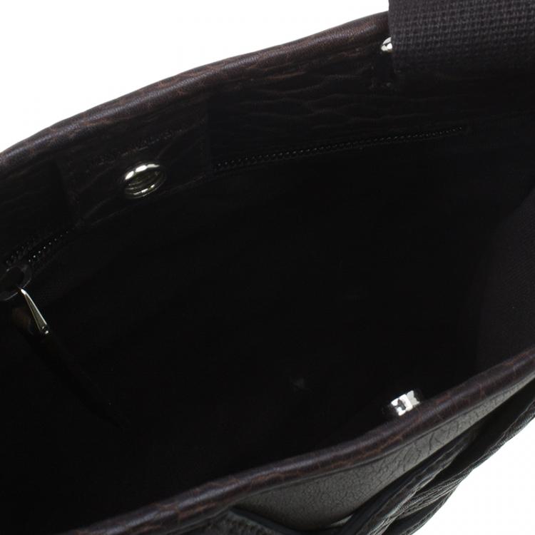 Pre Owned Saint Laurent Paris Brown Leather Small Vavin Messenger Bag