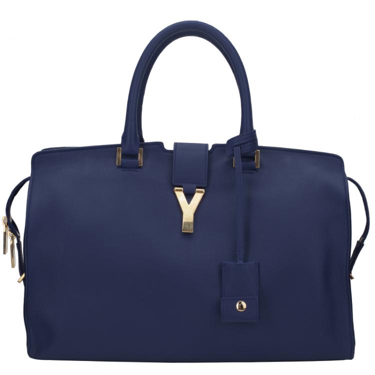 YVES SAINT LAURENT CABAS CHYC SUEDE LEATHER FLAP BAG - My Luxury