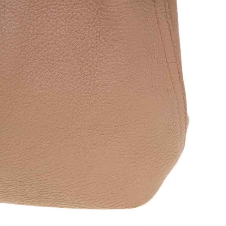 Pre Owned Saint Laurent Paris Beige/Black Leather Small Neo Double Reversible Tote