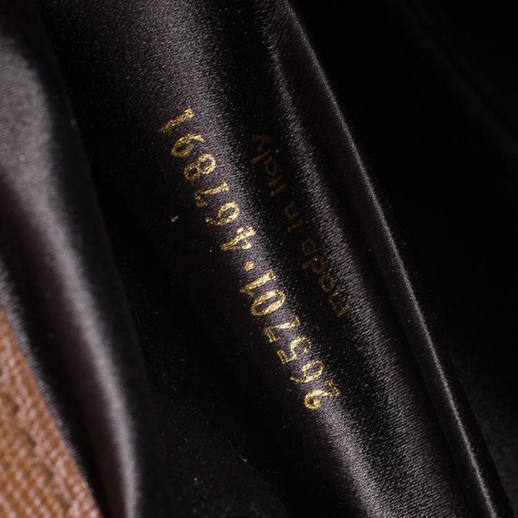 Pre Owned Saint Laurent Paris Brown Leather Large Chyc Clutch