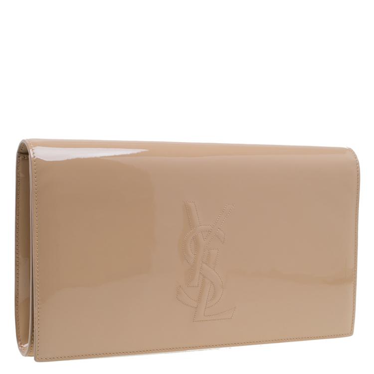 ysl patent leather clutch