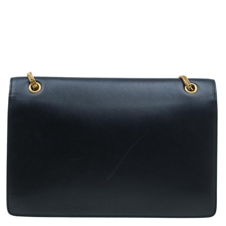 Pre Owned Saint Laurent Paris Black Leather Studded Betty Shoulder Bag