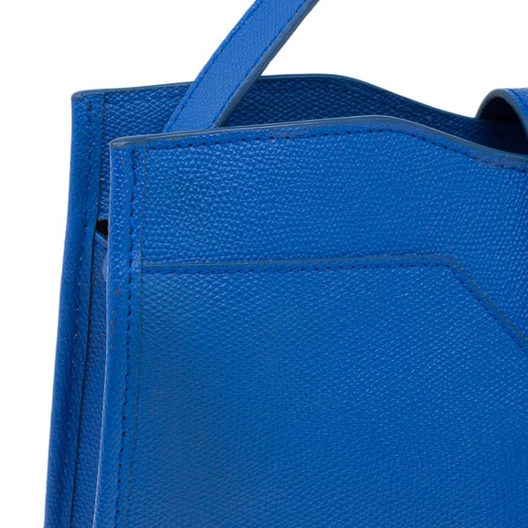 Pre Owned Saint Laurent Paris Blue Leather Medium Chyc Shoulder Bag