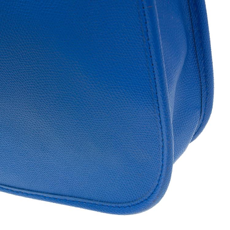 Pre Owned Saint Laurent Paris Blue Leather Medium Chyc Shoulder Bag