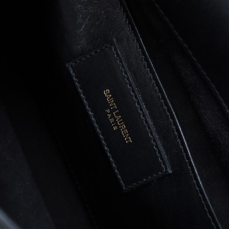 Pre Owned Saint Laurent Paris Black Leather Studded Betty Shoulder Bag
