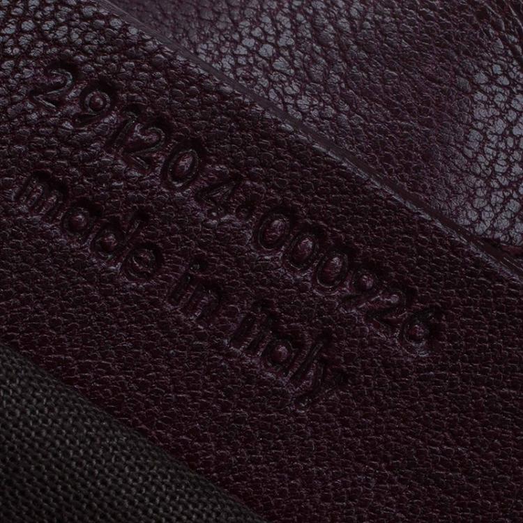 Pre Owned Saint Laurent Paris Burgundy Leather Medium Cabas Chyc Shoulder Bag