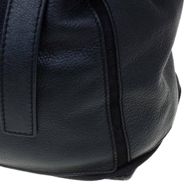 Pre Owned Saint Laurent Paris Black Leather Medium Muse Two Satchel