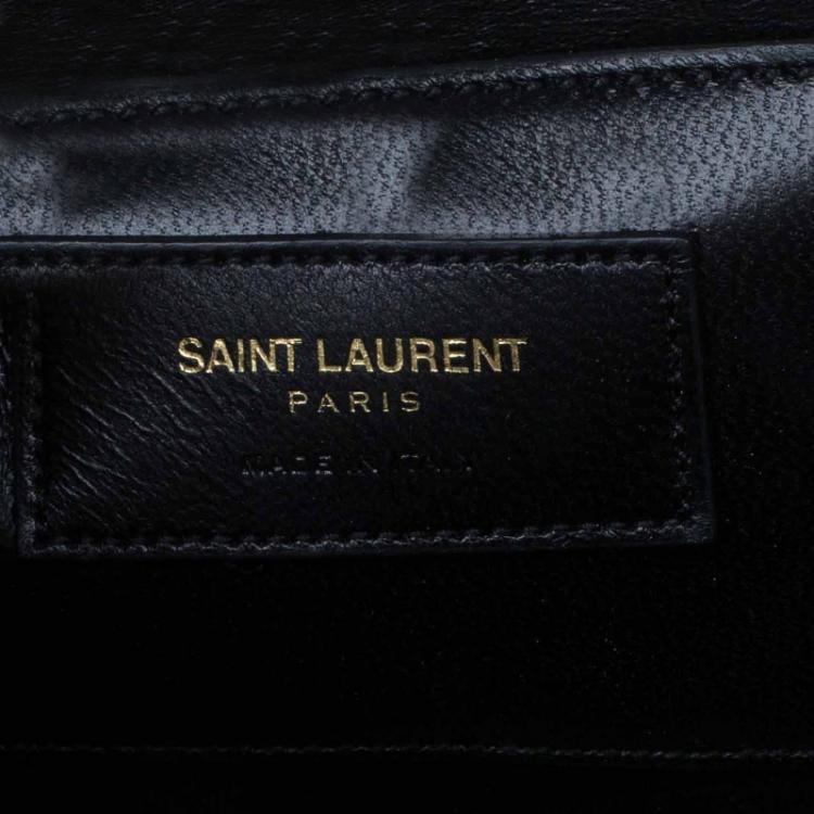 Pre Owned Saint Laurent Paris Green Leather Medium Cassandre Flap Bag