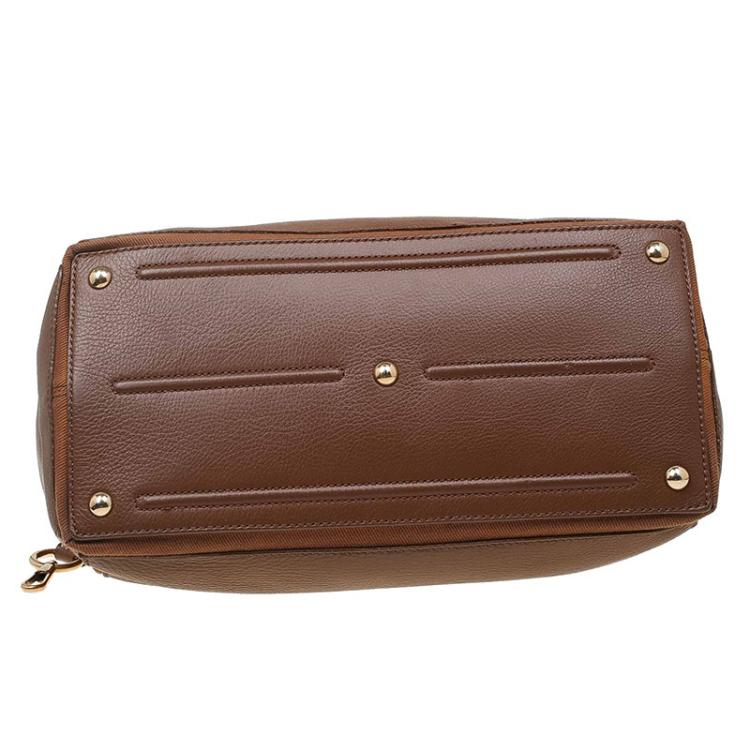 Pre Owned Saint Laurent Paris Brown Leather Medium Muse Two Satchel