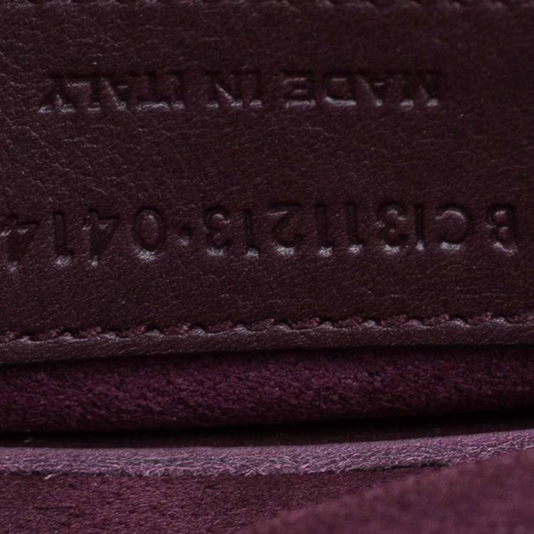 Pre Owned Saint Laurent Paris Burgundy Leather Large Chyc Clutch