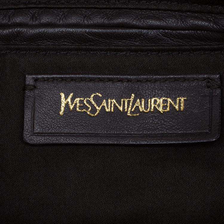 Pre Owned Saint Laurent Paris Burgundy Patent Leather Roady Hobo