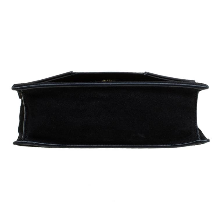 Pre Owned Saint Laurent Paris Black Suede Small Betty Shoulder Bag