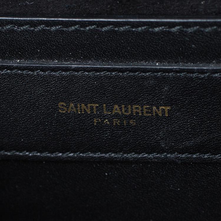Pre Owned Saint Laurent Paris Black Suede Small Betty Shoulder Bag