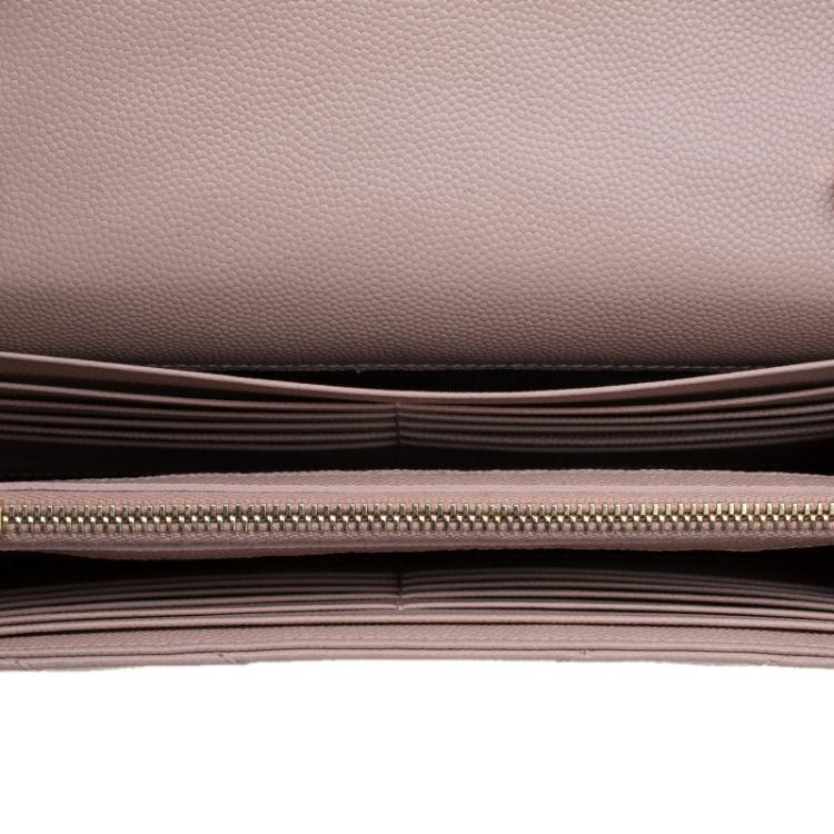 Pre Owned Saint Laurent Paris Pink Matelasse Leather Shoulder Bag