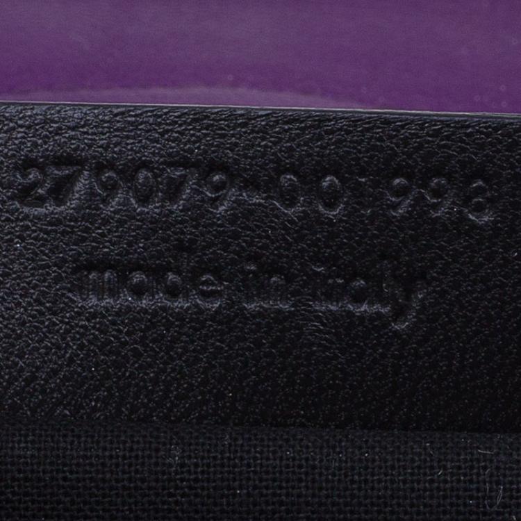 Pre Owned Saint Laurent Paris Purple Leather Medium Cabas Chyc Satchel