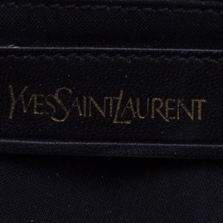Pre Owned Saint Laurent Paris Purple Leather Medium Cabas Chyc Satchel