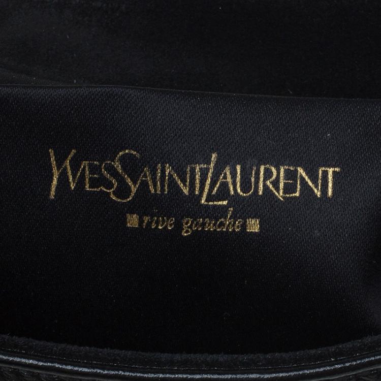Pre Owned Saint Laurent Paris Black Patent Leather Small Parisienne Shoulder Bag