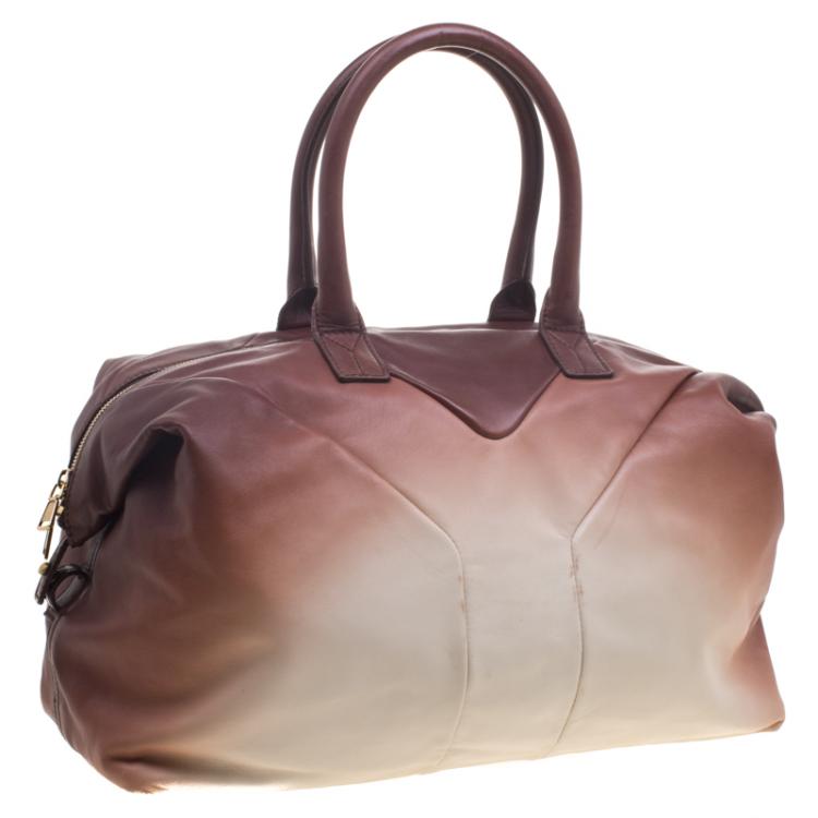 Pre Owned Saint Laurent Paris Ombre Leather Medium Easy Y  Bag