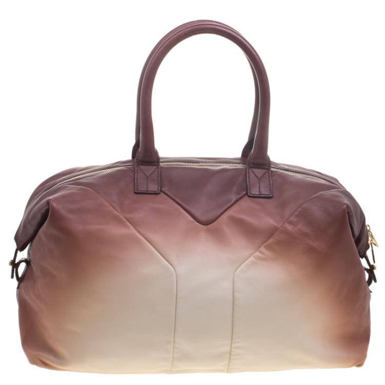 Pre Owned Saint Laurent Paris Ombre Leather Medium Easy Y  Bag