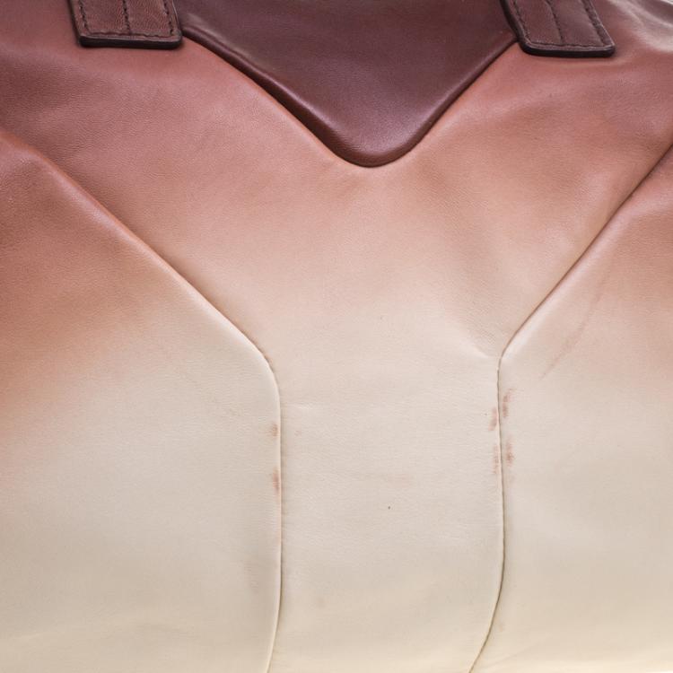 Pre Owned Saint Laurent Paris Ombre Leather Medium Easy Y  Bag