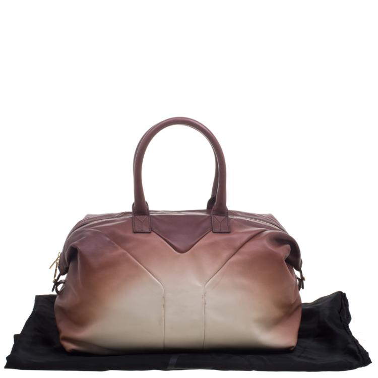 Pre Owned Saint Laurent Paris Ombre Leather Medium Easy Y  Bag