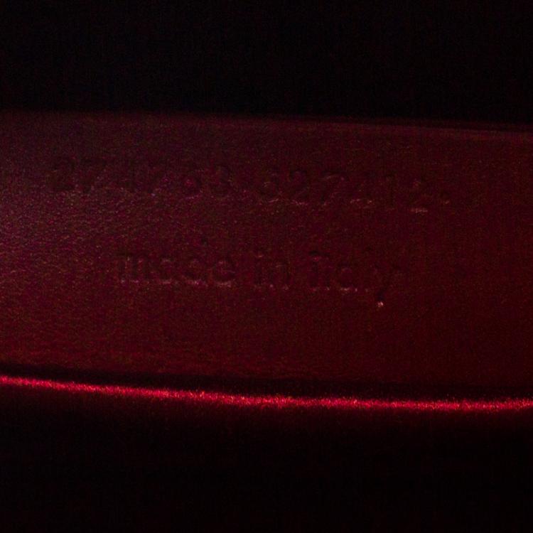 Pre Owned Saint Laurent Paris Red Leather Medium Cabas Chyc Tote